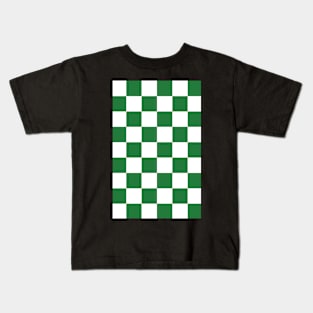 Checkered Green Kids T-Shirt